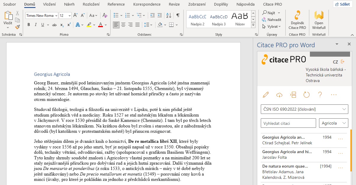 Doplněk do MS Word